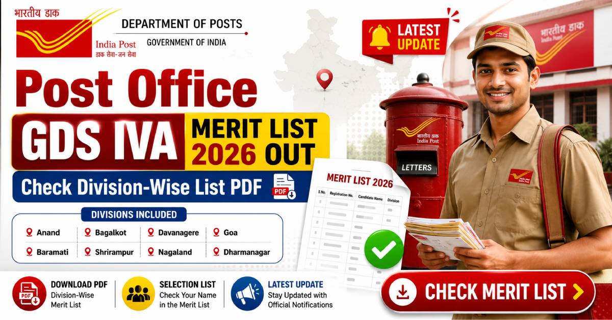 Post Office GDS IVA Merit List 2026